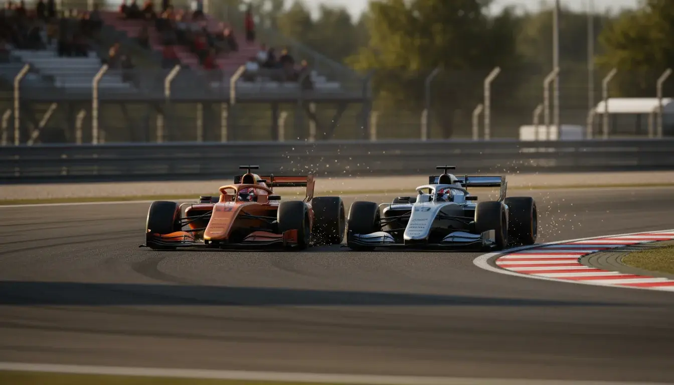 Twee F1-bolides in direct duel op circuit